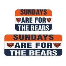 Tapis de cuisine en velours cristal avec logo de l'équipe de football des Bears (lot de 2), antidérapant et absorbant, pour la maison, la chambre