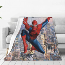 Spiderman Tæppe Let Hyggelig Sofa Seng Superblød Flannel Fleece Mikrofiber Rejsetæpper Til Alle Årstider Voksne Børn 80"X60"