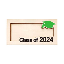 Boîte à cartes de félicitations en bois personnalisée avec enveloppe, promotion 2024 - Cadeau unique pour les diplômés