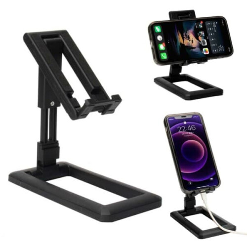 Supporto per cellulare regolabile in altezza - Nero nero