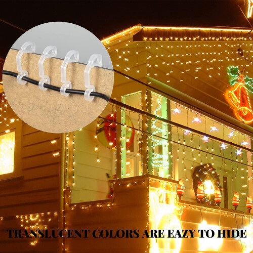 Christmas Light Clips Outdoor Gutter Hooks 120 Pcs 2