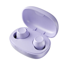 Mini trådlösa Bluetooth 5.3-hörlurar, brusreducering, kraftig bas, IPX5-vattentäta, inbyggd mikrofon, lätta, med laddningsfodral