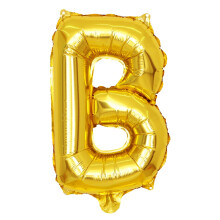 Ensemble de ballons drapeaux de fête, ballons lettres dorées pour décorations de mariage et d'anniversaire, plastique transparent - 9,9 x 6,1 x 1