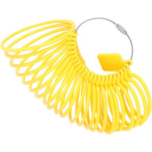Outil de mesure de bracelet (1 pièce), compatible avec les gabarits de bracelets et de manchettes, mesureur de bagues en plastique pour le poignet