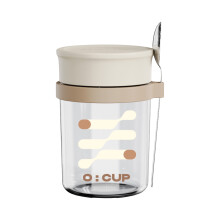 Bouteilles d'eau YOBOLK en liquidation, tasses, bocaux en verre gradués pour le petit-déjeuner et tasses à café portables avec couvercle et