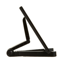Antislip, verstelbare, draagbare bureauhouder, opvouwbare tabletstandaard, compatibel met iPad, zwart