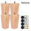 Sofa Legs Replacement Wooden 4PCS 10cm Natural 1