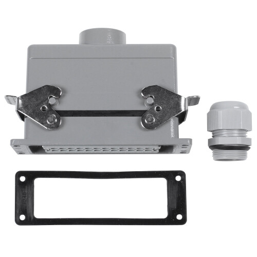 Heavy Duty Aviation Plug Socket 24 Pin 16A 500V Rectangular 1