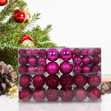 Ensemble de 100 boules de Noël Comefolife, décorations incassables à suspendre, compatibles avec le sapin de Noël, les fêtes de fin d'année et