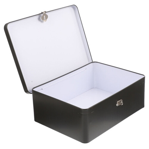 Ease Cookie Tin Box Lock Piggy Bank Αναμνηστικό Κλειδί Κοσμήματα Αποθήκευση Χρημάτων 1