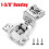 Dazone5Pack Μεντεσέδες Επικάλυψης Ντουλαπιού 1-3/8", Πλαίσιο Πρόσοψης Soft Close για Πόρτα 1