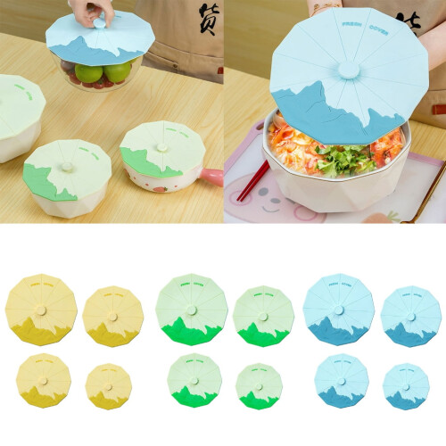 Couvercles de bols en silicone alimentaire, lot de 4 1