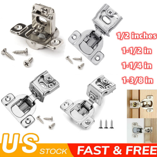 Dazone10Pack Μεντεσέδες Επικάλυψης Ντουλαπιού 1-1/4", Πλαίσιο Πρόσοψης Soft Close για Πόρτα 1