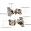 Dazone10Pack Μεντεσέδες Επικάλυψης Ντουλαπιού 1-1/4", Πλαίσιο Πρόσοψης Soft Close για Πόρτα 6