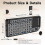 M15 Dual Mode  2.4G Wireless Keyboard Touchpad Combo 7-Color Backlit  Keyboard for Android PC Laptop 7