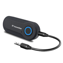 Tarchuradóir & Glacadóir Bluetooth4.02-in-1, Oiriúntóir Aux 3.5mm do Theilifís Steirió Gluaisteáin, Nasc Dé-Ghléas, Ag luí le Cluasáin