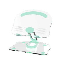 Tabletstandaard van acryl, universeel, transparant en draaibaar, uitverkoop van huishoudelijke gadgets.