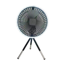 Ventilador YOBOLK Mini Ventilador Portátil Ventilador para Camping ao Ar Livre com Lâmpada e Suporte Ventilador USB para Mesa ou Parede (Promoção)