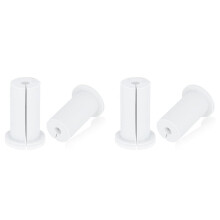 Kit de 4 passe-câbles pour trous muraux de 25 mm (1 pouce), avec passe-câbles muraux pour câbles Ethernet, blanc.