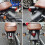 Motorcycle Bullet Tail Light Red Waterproof Retro Silver 2