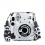 Capa protetora compatível com Instax Mini 11, capa rígida para câmera instantânea com alça de ombro ajustável e adesivos, transparente. 2