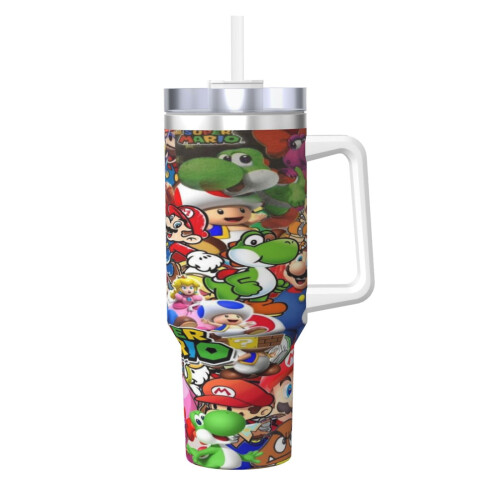 Mario40oz H2.0 Ποτήρι από ανοξείδωτο ατσάλι με μόνωση κενού αέρος με καπάκι και 1
