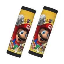 2 ks Cestovné doplnky s kreslenou potlačou Super Mario pre ženy a dievčatá, personalizované rukoväte na batožinu, protišmykové chrániče