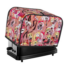 Housse pour grille-pain Hazbin Hotel 2 tranches, protection anti-poussière et anti-traces de doigts - Polyester, Housse pour petits appareils de