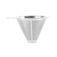 Filtre à café conique en acier inoxydable pour infusion lente (1 pièce)