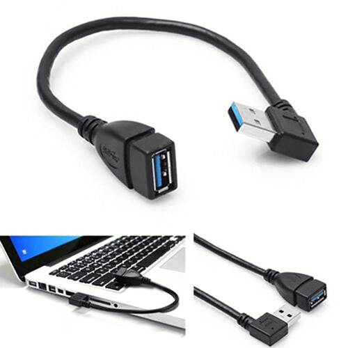 Καλώδιο επέκτασης Besufy USB3.0 τύπου A90 μοιρών με ορθή γωνία αρσενικού σε θηλυκό 1