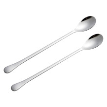 Yonrjhukm304 Roestvrijstalen lepel met lange steel, kruidenlepel, roerlepel, babyvoedinglepel en schattige koffielepel met lange steel