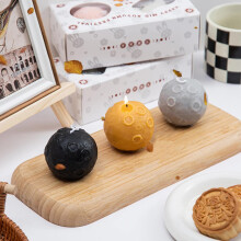 Bougie décorative Federra Lapin et Lune, 5 couleurs, adorables bougies lapin pour la décoration intérieure, l'éclairage et les cadeaux - Convient