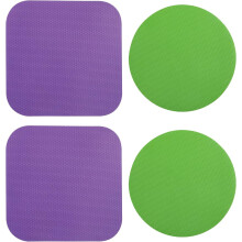 Changmaius Lot de 4 pinces ouvre-bocaux multifonctions en caoutchouc pour personnes âgées ayant une faible force dans les mains (bleu, violet)