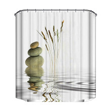 Rideau de douche Poaug 120 x 200 cm, polyester imprimé numérique, design moderne, lavable, avec crochets - Soldes, Décoration de chambre
