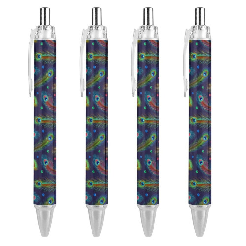 Peacock Retractable Ballpoint Pen Φορητό μαύρο στυλό μελάνης για γραφείο, είδη γραφείου, δώρα