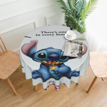 Nappe rectangulaire Stitch, 152 cm, imperméable, infroissable, en tissu doux anti-taches, idéale pour les repas, les fêtes et la décoration des