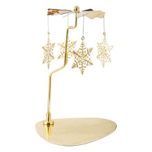 Rotating Spinner Tea Light Holder Snowflake Decor