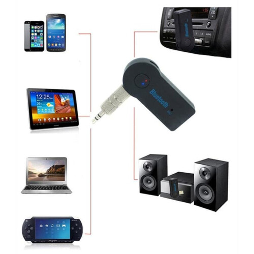 Bluetooth hudební přijímač do auta - AUX - Bluetooth 5.0, černý 2