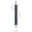 Peacock Retractable Ballpoint Pen Φορητό μαύρο στυλό μελάνης για γραφείο, είδη γραφείου, δώρα 5