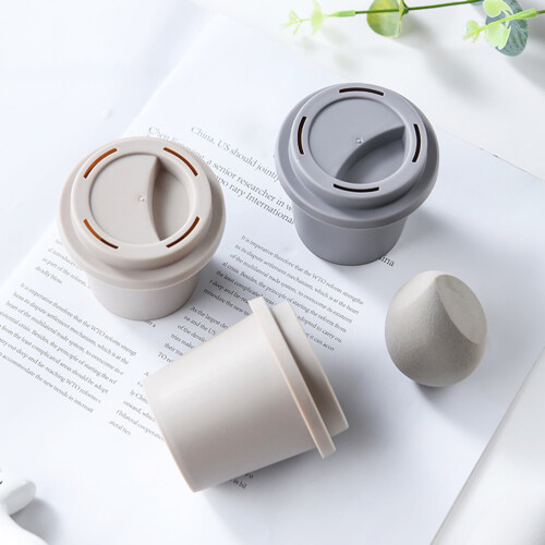 Happydeer Cup Shape Beauty Egg Storage Box Φορητή Αντιμουχλική Θήκη για Σφουγγάρι 1