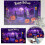 Fabric Banner Background with Pumpkin Bat Moon Theme for 2
