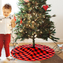 Décorations de Noël - Jupe de sapin imprimée - 90 cm
