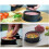 Non-stick burger patty press maker black 1 piece 2