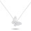 LB Exclusive Κολιέ με Διαμάντια 0,65ct και Λευκόχρυσο 18 καρατίων με Πεταλούδα ANK-16555 1