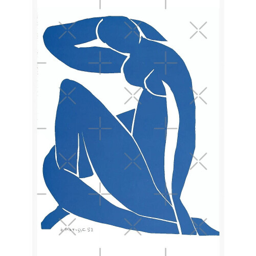 Blue Nude XII modern art print unframed