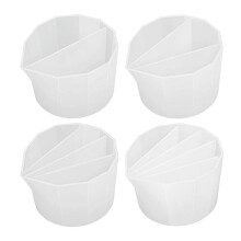 Gobelets mélangeurs réutilisables à 2/3/4/5 canaux pour peintures et résines, outils de peinture et accessoires de dessin pour le bricolage.