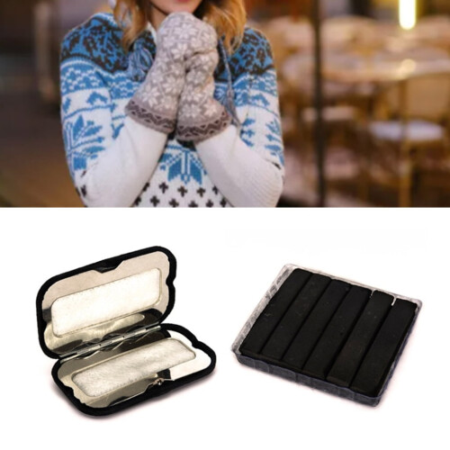 Carbon Hand Warmer Reusable Black 1 Pack 1