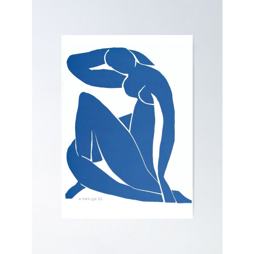 Blue Nude XII modern art print unframed 2