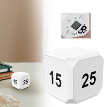 Cube minuteur Poaug en liquidation - Écran LED, alarme vibrante et sonore, mode silencieux, idéal pour la gestion du temps en cuisine, pour les