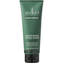 Sukin Super Greens Face Scrub 200g - with Kale, Spirulina & Pineapple; cruelty free & vegan friendl